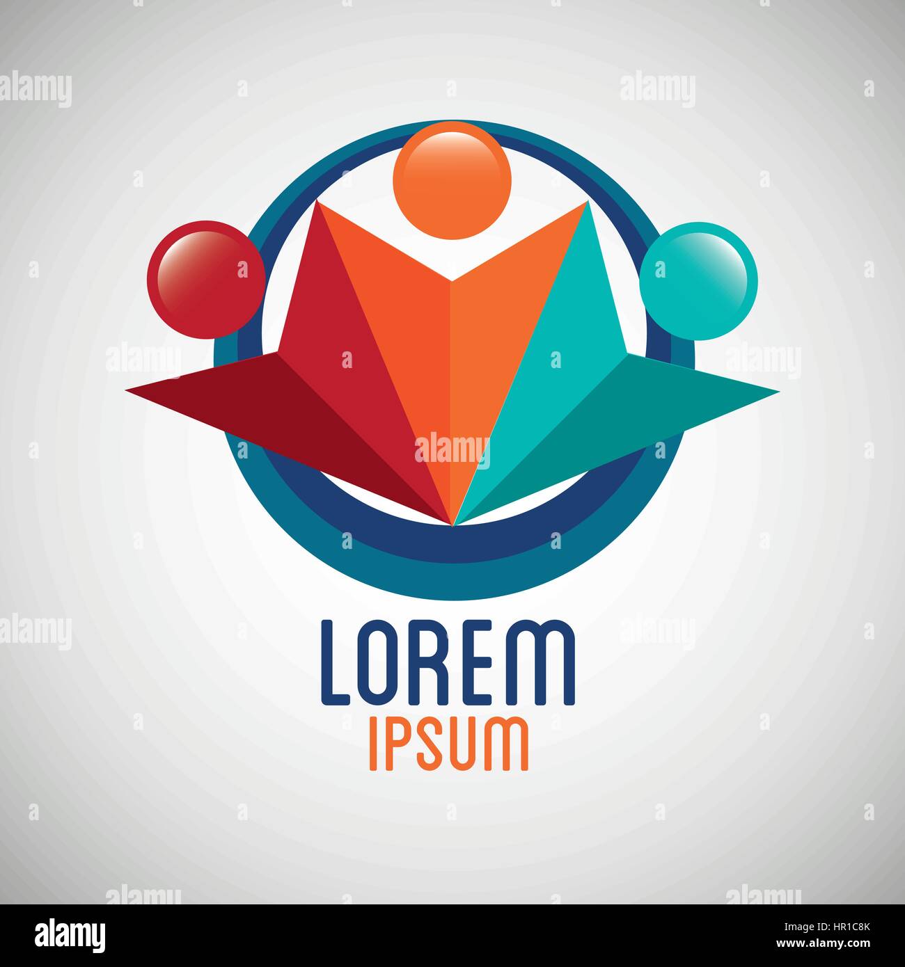 Persone silhouette icona colori Illustrazione Vettoriale