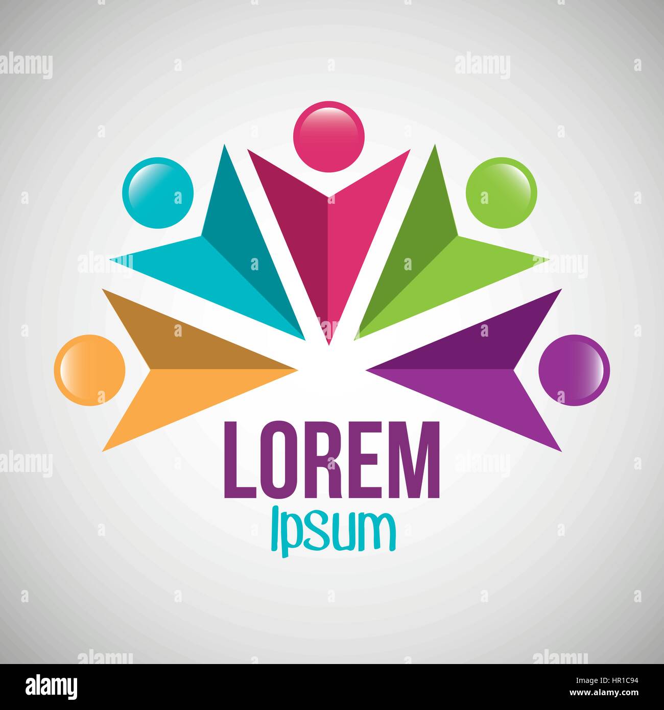 Persone silhouette icona colori Illustrazione Vettoriale