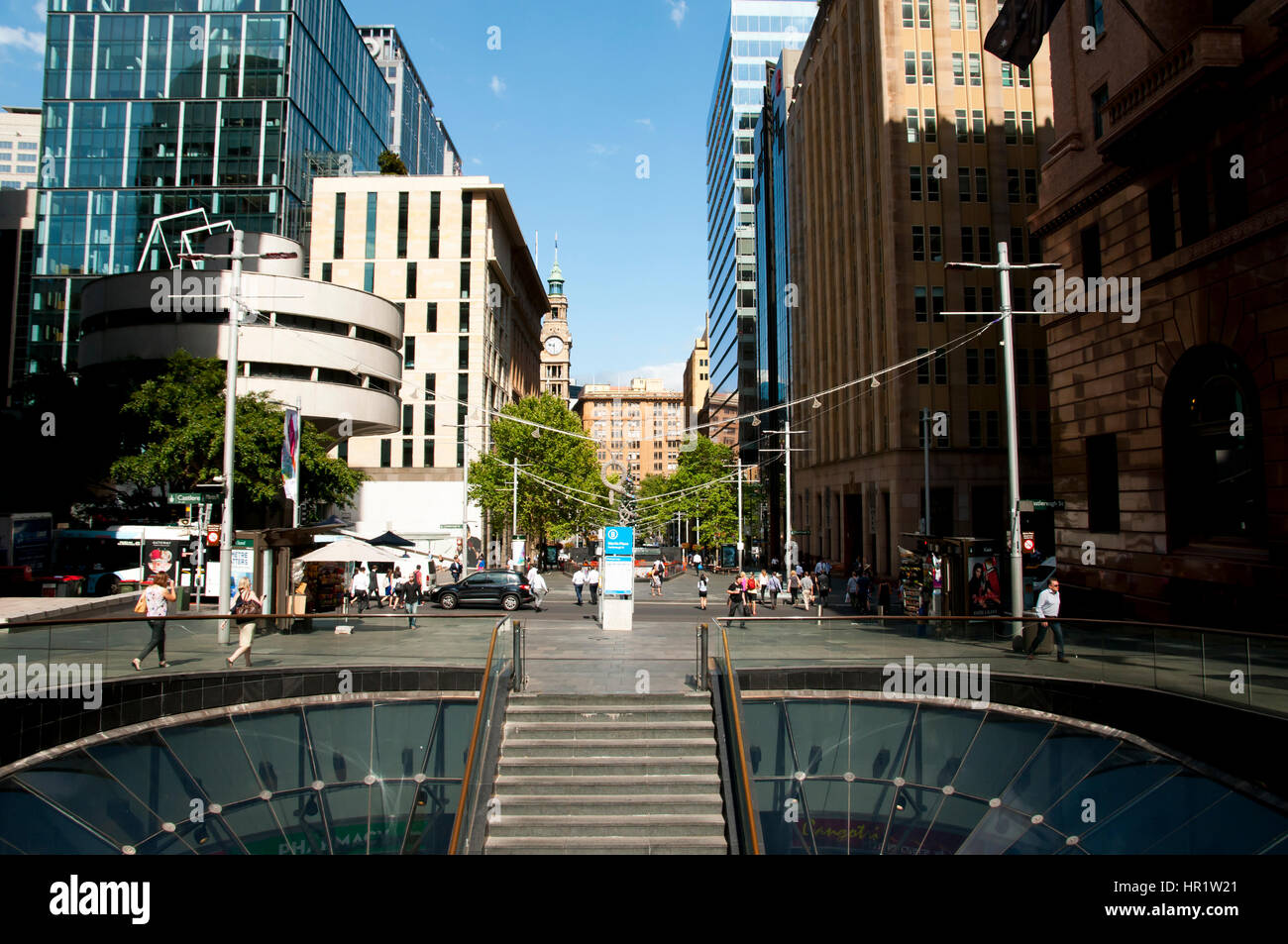 Gli edifici della città su Martin Pl - Sydney - Australia Foto Stock