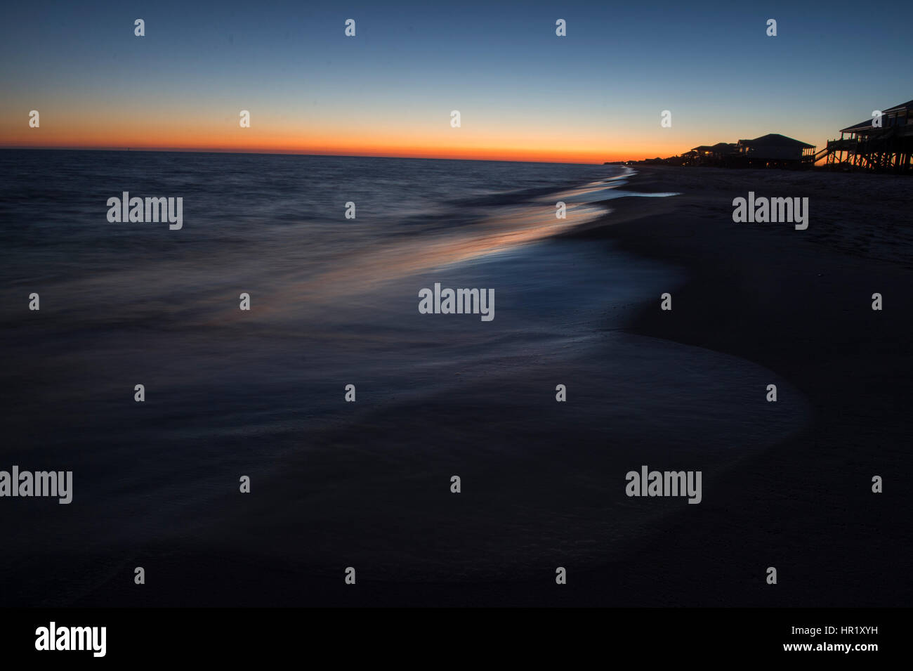 Spiaggia su Dauphin Island, Al Foto Stock