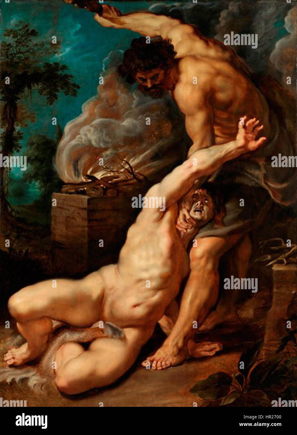 Peter Paul Rubens - Caino uccidere Abele, 1608-1609 Foto Stock