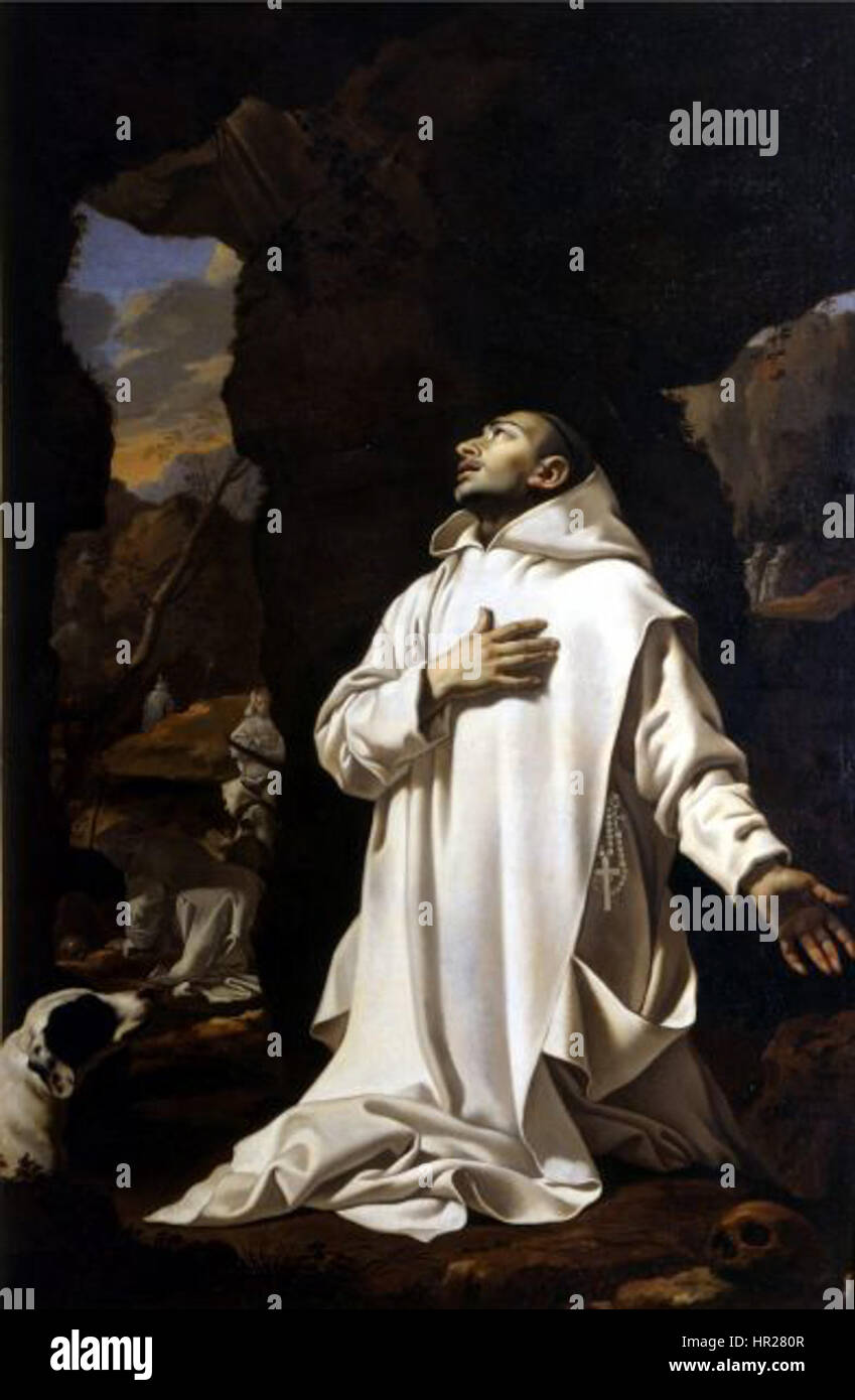 Nicolas Mignard è stato un ritrattista e pittore religioso francese del XVII secolo, noto per le sue opere altamente dettagliate ed espressive. I suoi contributi all'arte barocca francese sono significativi, con i suoi ritratti che mostrano l'aristocrazia e le figure religiose in composizioni raffinate e graziose, enfatizzando il realismo e la chiarezza della forma. Foto Stock