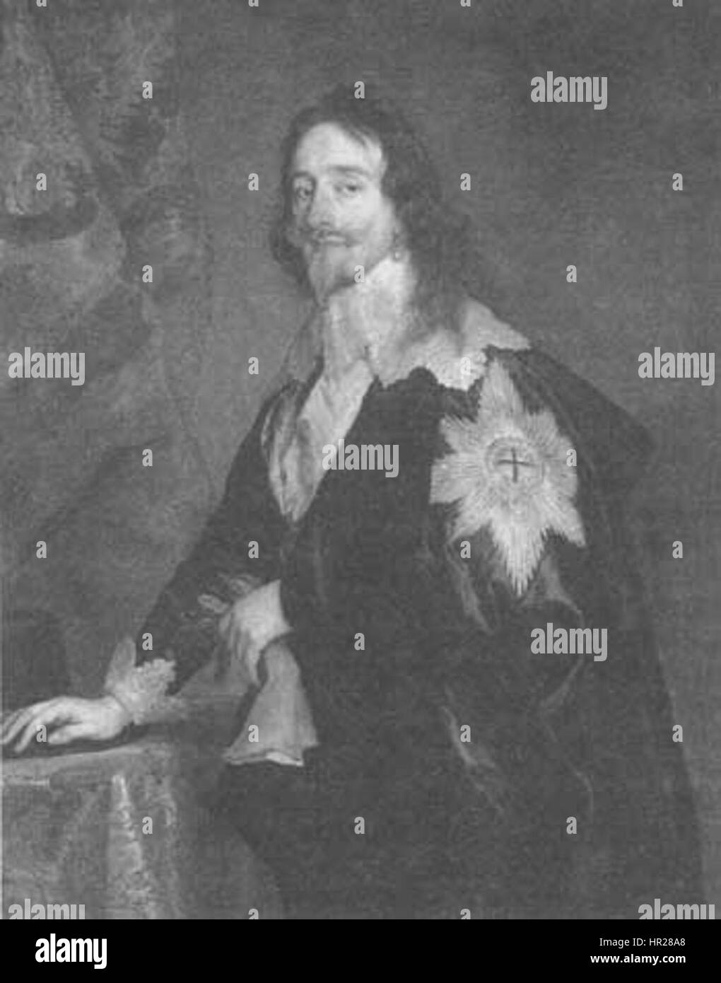 Gazzetta ritratto di Carlo I di van Dyck(350x446) Foto Stock