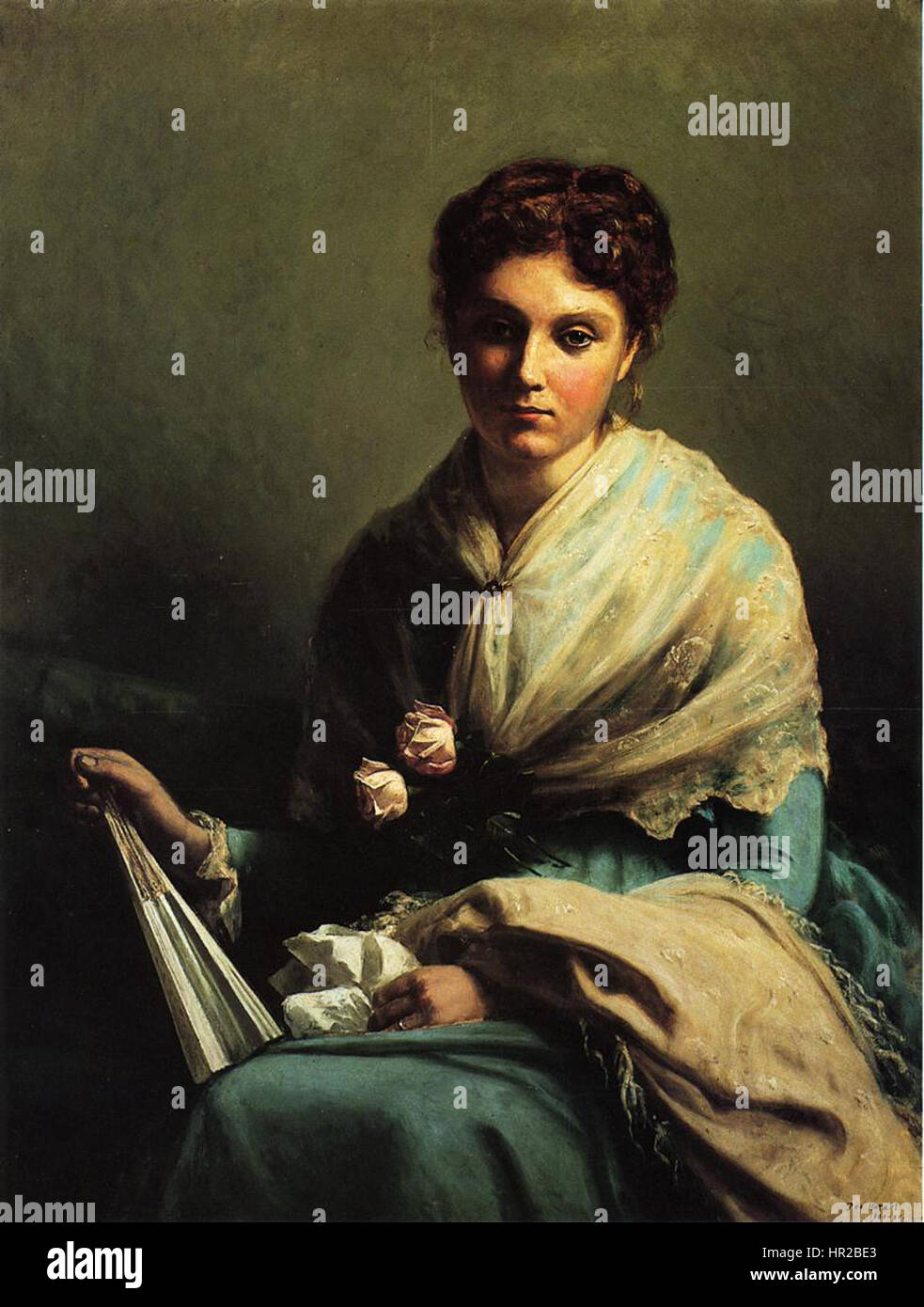 Ritratto di Miss Helen Leslie Myers (Sig.ra William Allen) Foto Stock