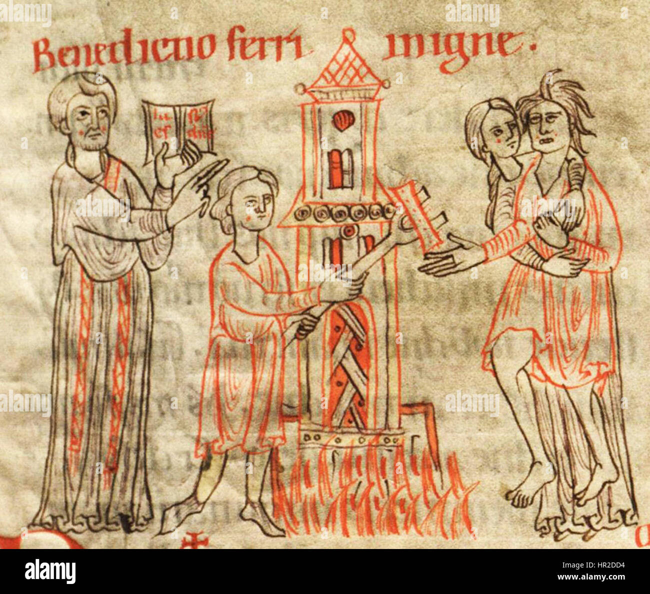 Ordalia del fuoco Foto Stock