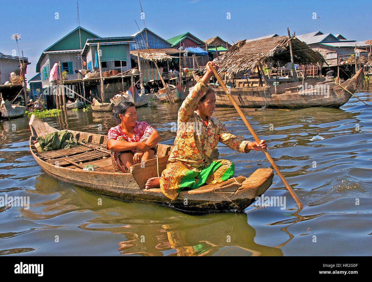 Lago Tonle Sap, Cambogia Foto Stock