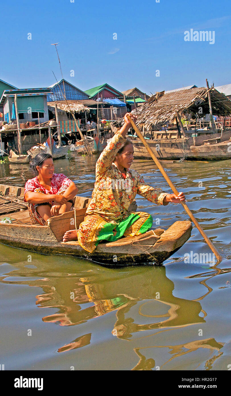 Lago Tonle Sap, Cambogia Foto Stock