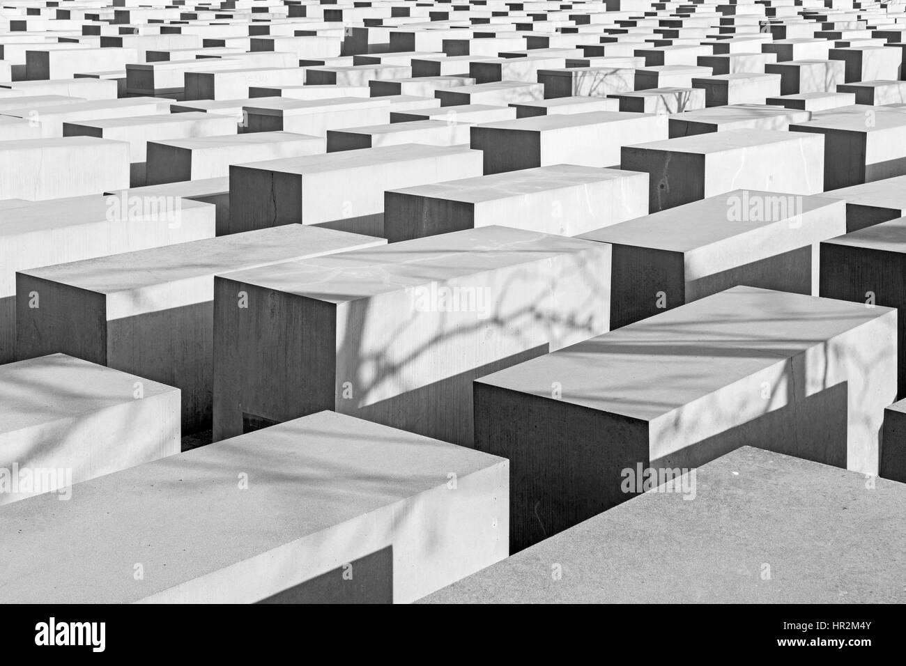 Berlino - il memoriale della Shoah Foto Stock