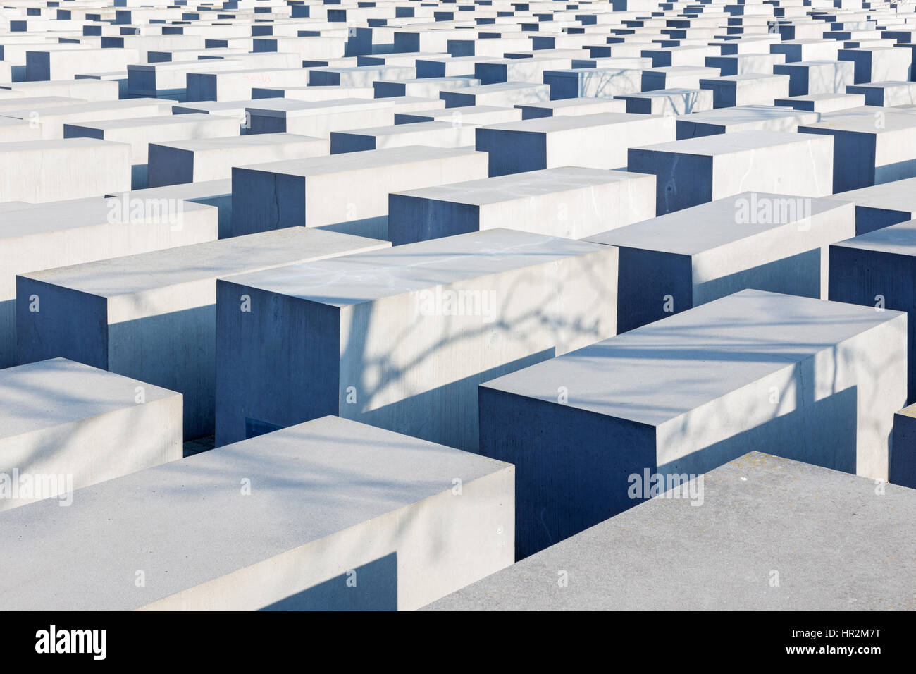 Berlino - il memoriale della Shoah Foto Stock