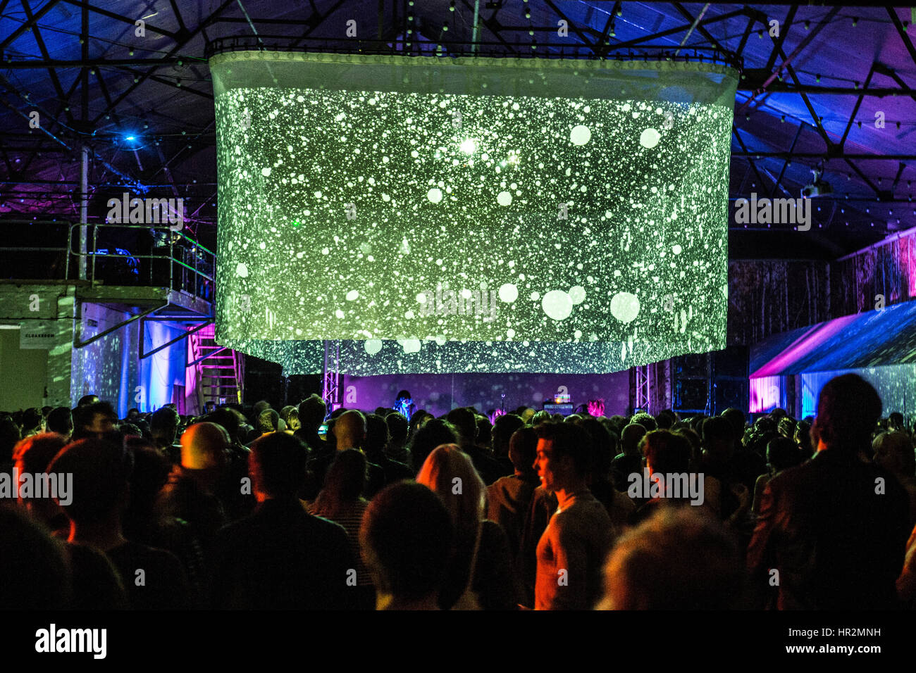 La folla al Liverpool International Festival of Psychedelia Foto Stock