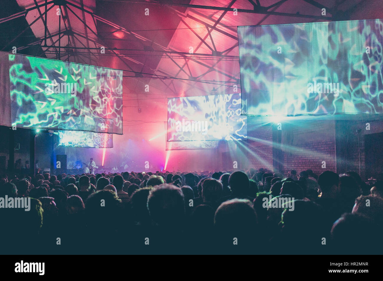 La folla al Liverpool International Festival of Psychedelia Foto Stock