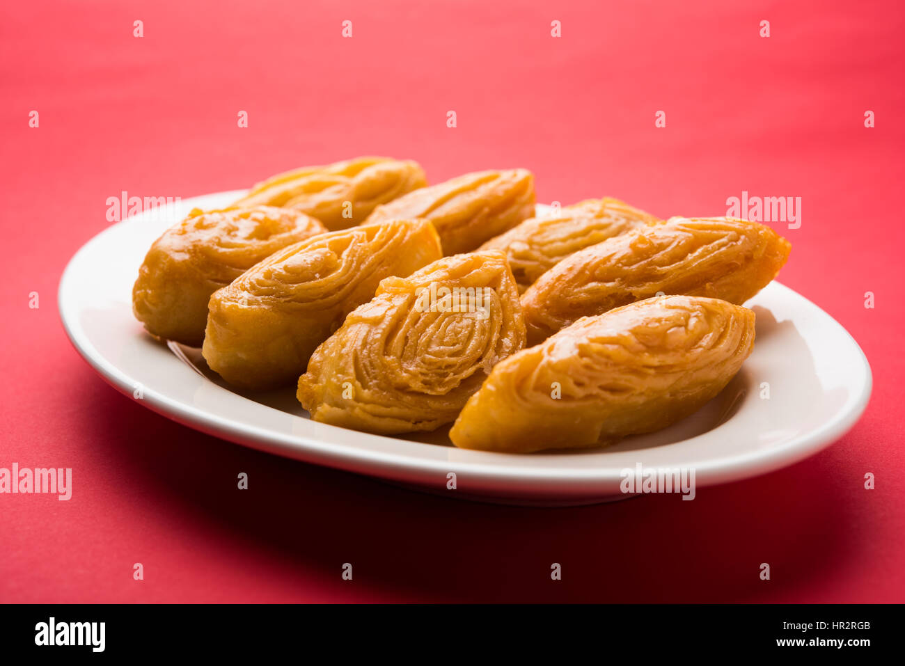 O chirote Chiroti è una prelibatezza prevalentemente servita in Karnataka e Maharastra Foto Stock