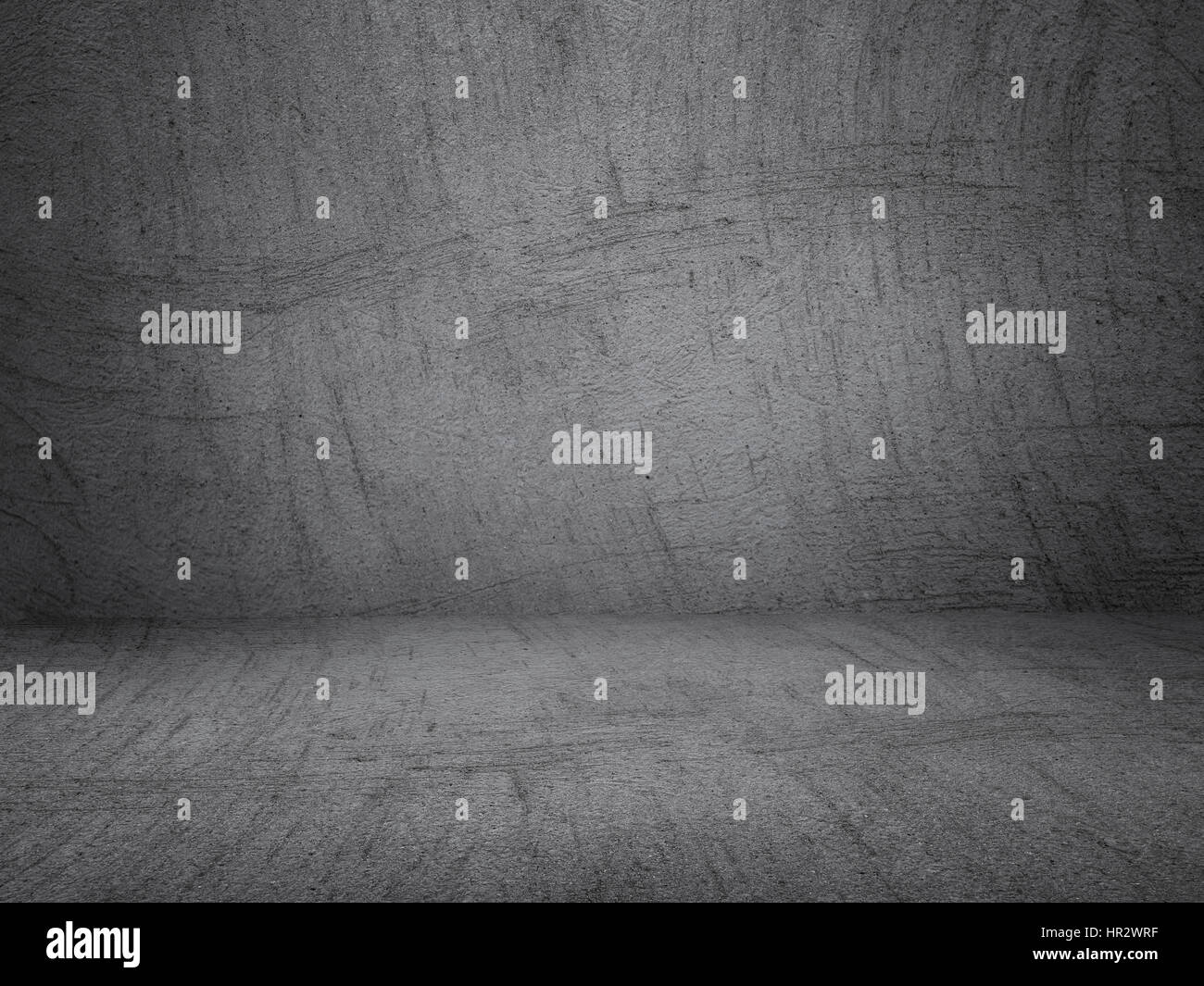 Cemento grigio a parete e pavimento con le ombre Foto Stock