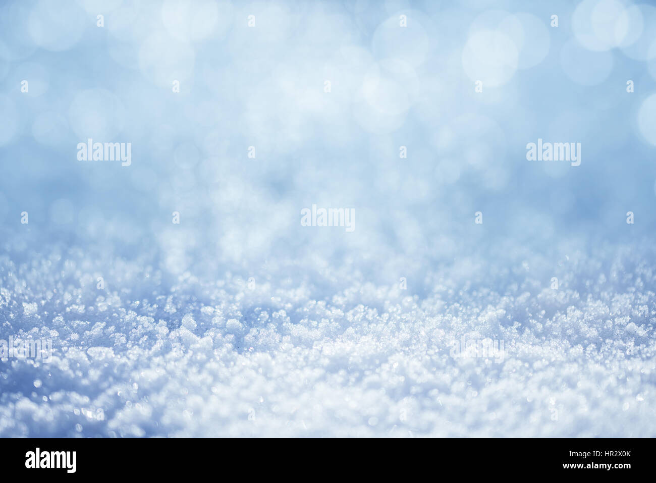 Inverno blu sullo sfondo di neve Foto Stock