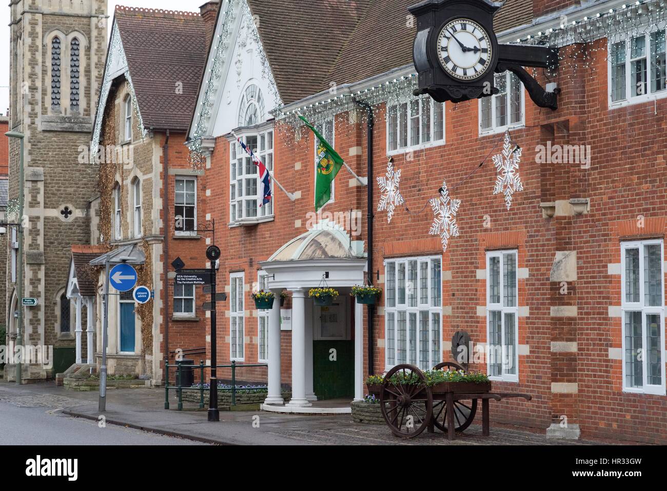 La Waverley Borough e Farnham città sede del consiglio Foto Stock