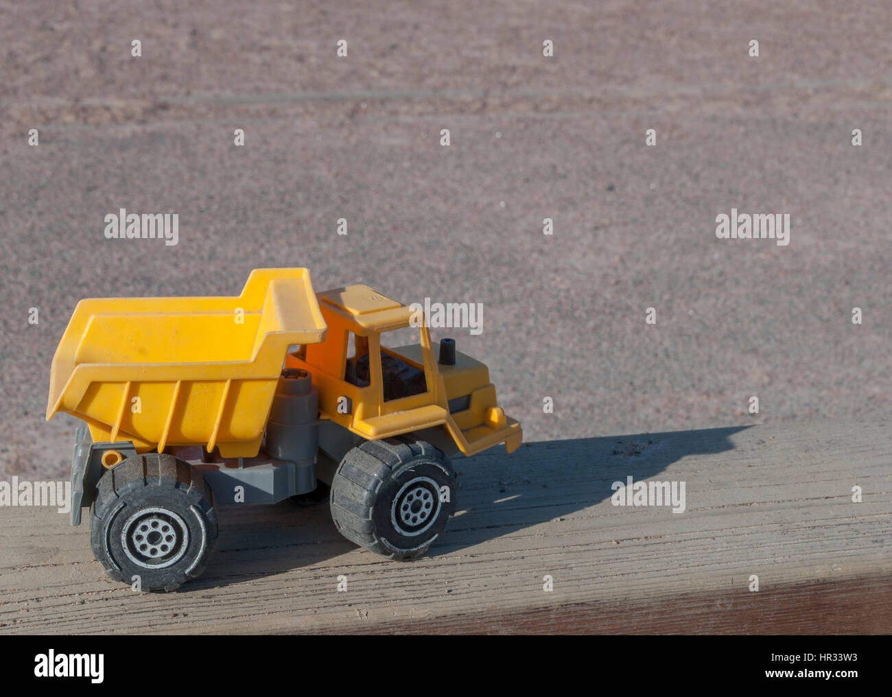 Costruzioni giocattolo sfondo dumper Foto Stock