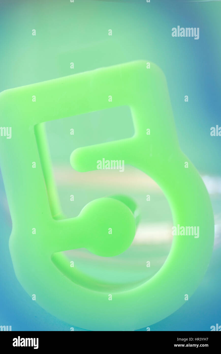 Numero cinque close up Foto Stock