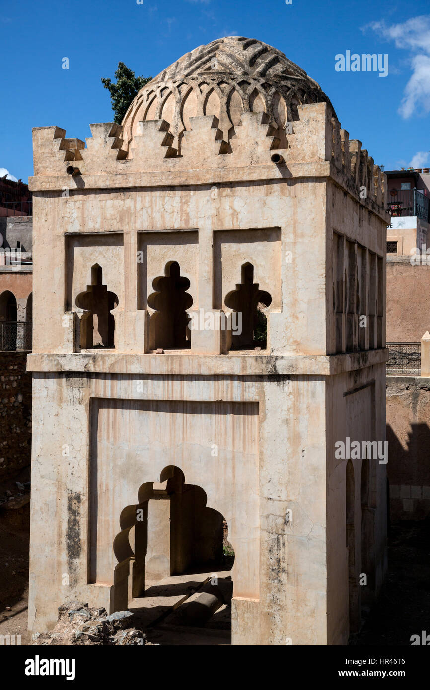Marrakech, Marocco. Almoravid Koubba, 12th. Secolo. Foto Stock