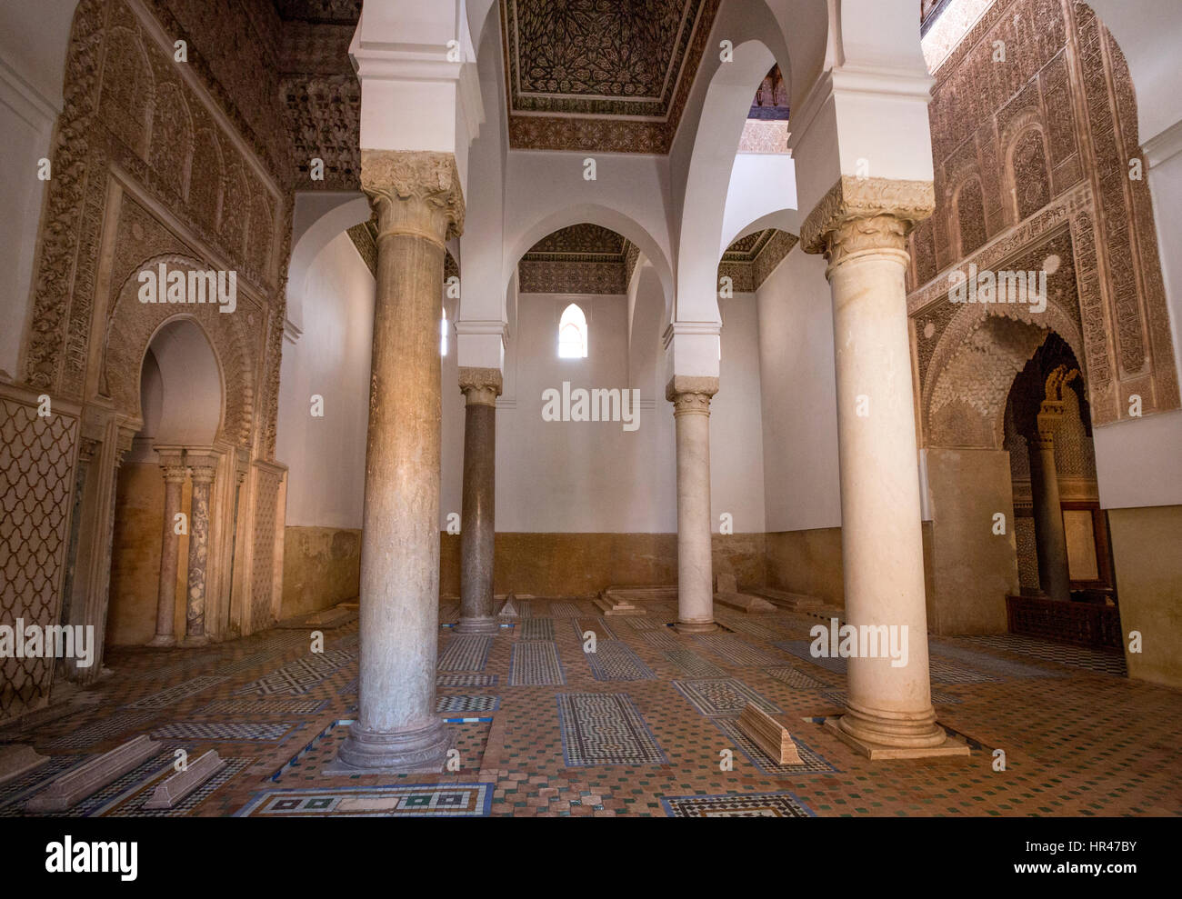 Marrakech, Marocco. Tombe Saadiane, 16th. Secolo. Foto Stock
