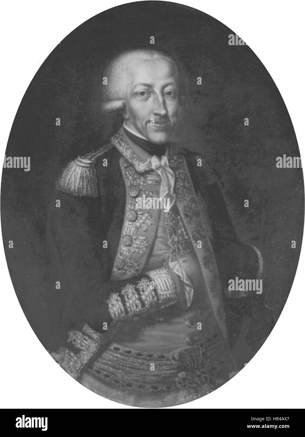 Panealbo - Vittorio Amedeo III in uniforme, ovale - Royal Palace, Torino Foto Stock