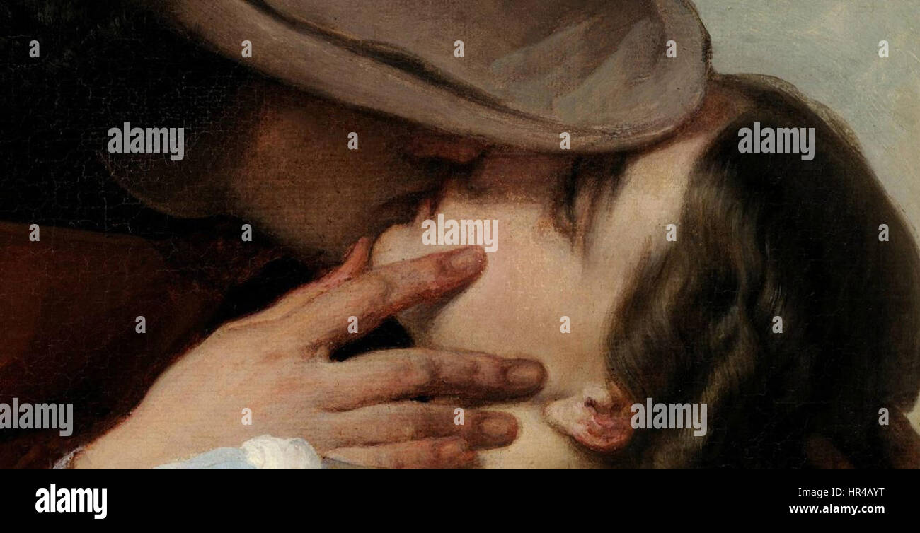 Particolare Il bacio 1 Foto Stock
