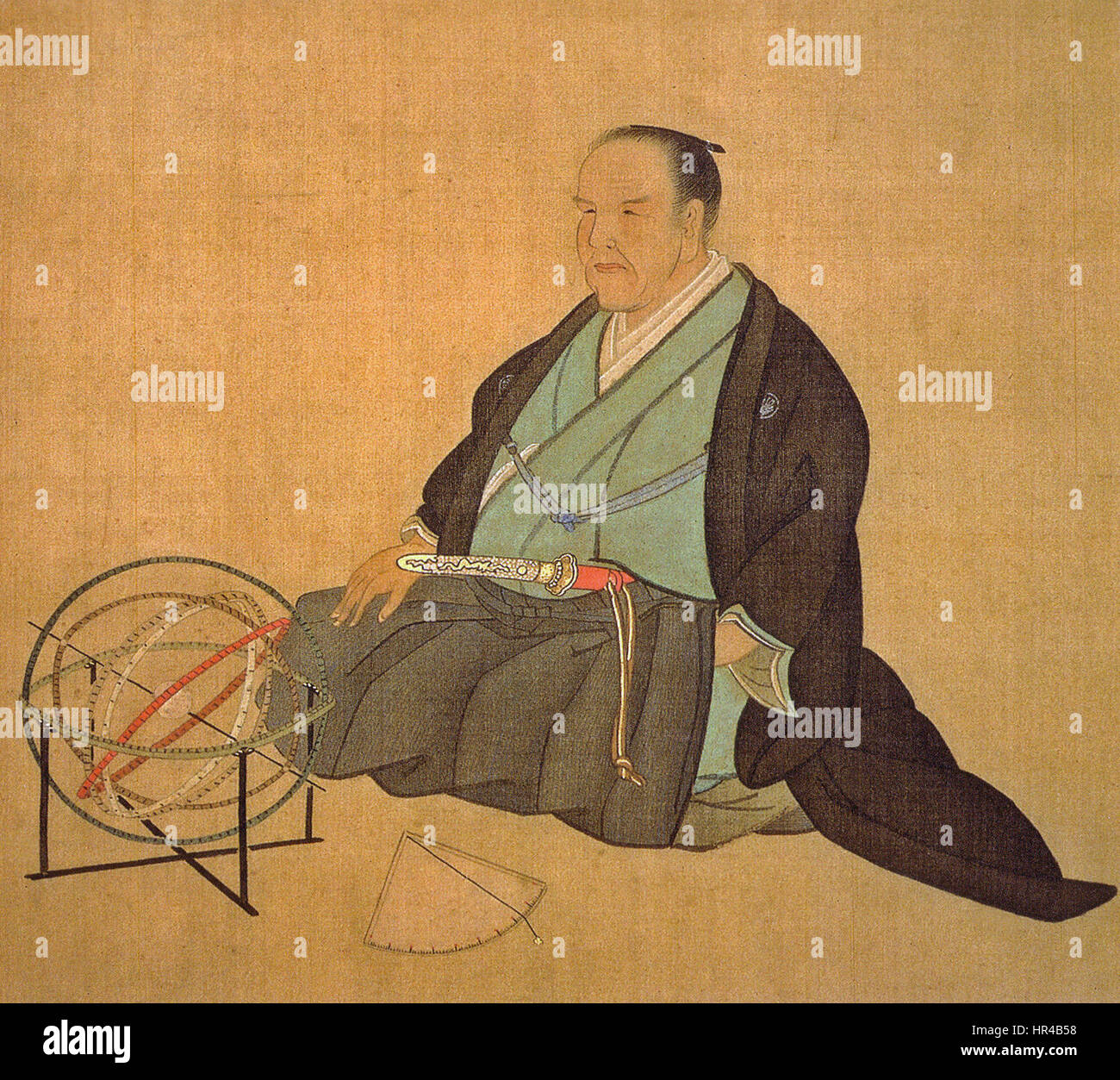 Oshio Heihachiro fu una figura giapponese coinvolta in una significativa ribellione del XIX secolo contro lo shogunato Tokugawa. Le sue azioni hanno fatto parte della storia della resistenza e dei disordini civili in Giappone durante questo periodo. Foto Stock
