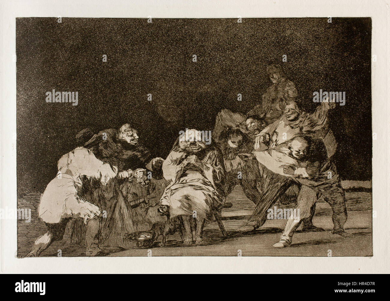 Prado - Los Disparates (1864) - No. 17 - La lealtad Foto Stock
