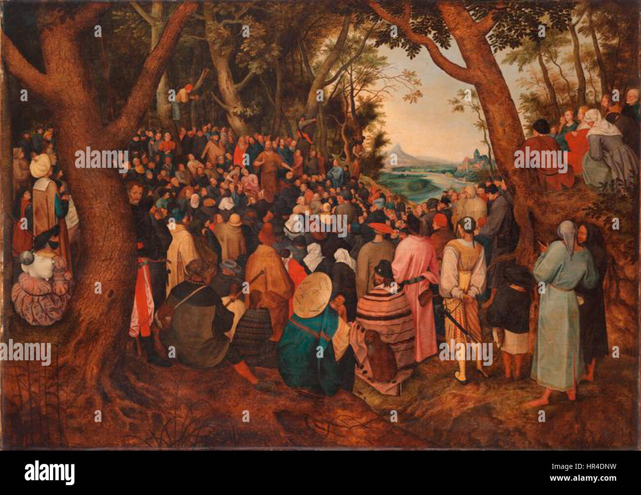 Pieter Brueghel (II) - San Giovanni Battista predicazione, Groeningemuseum Foto Stock