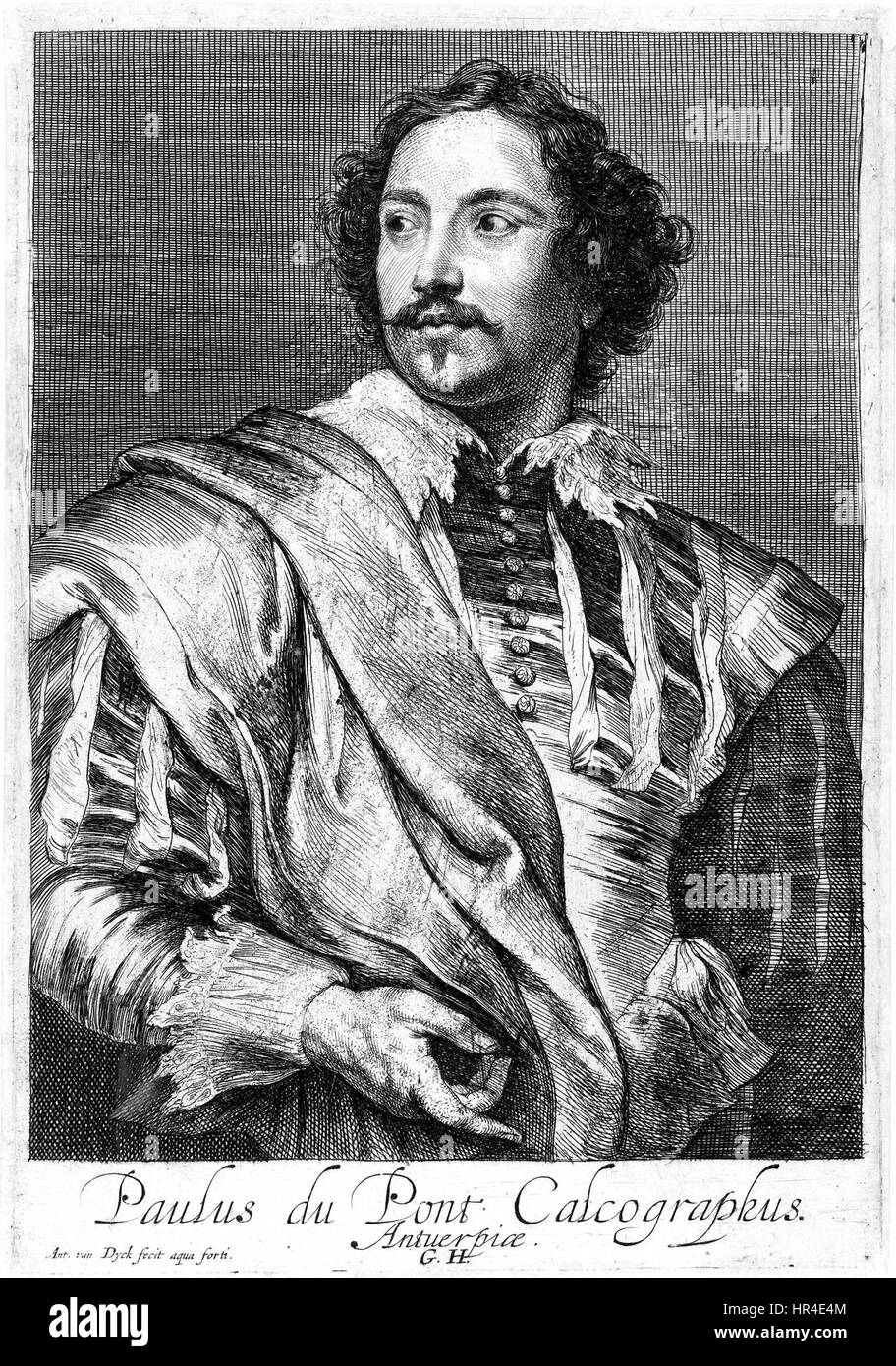 Paulus Pontius, da Anthony van Dyck Foto Stock
