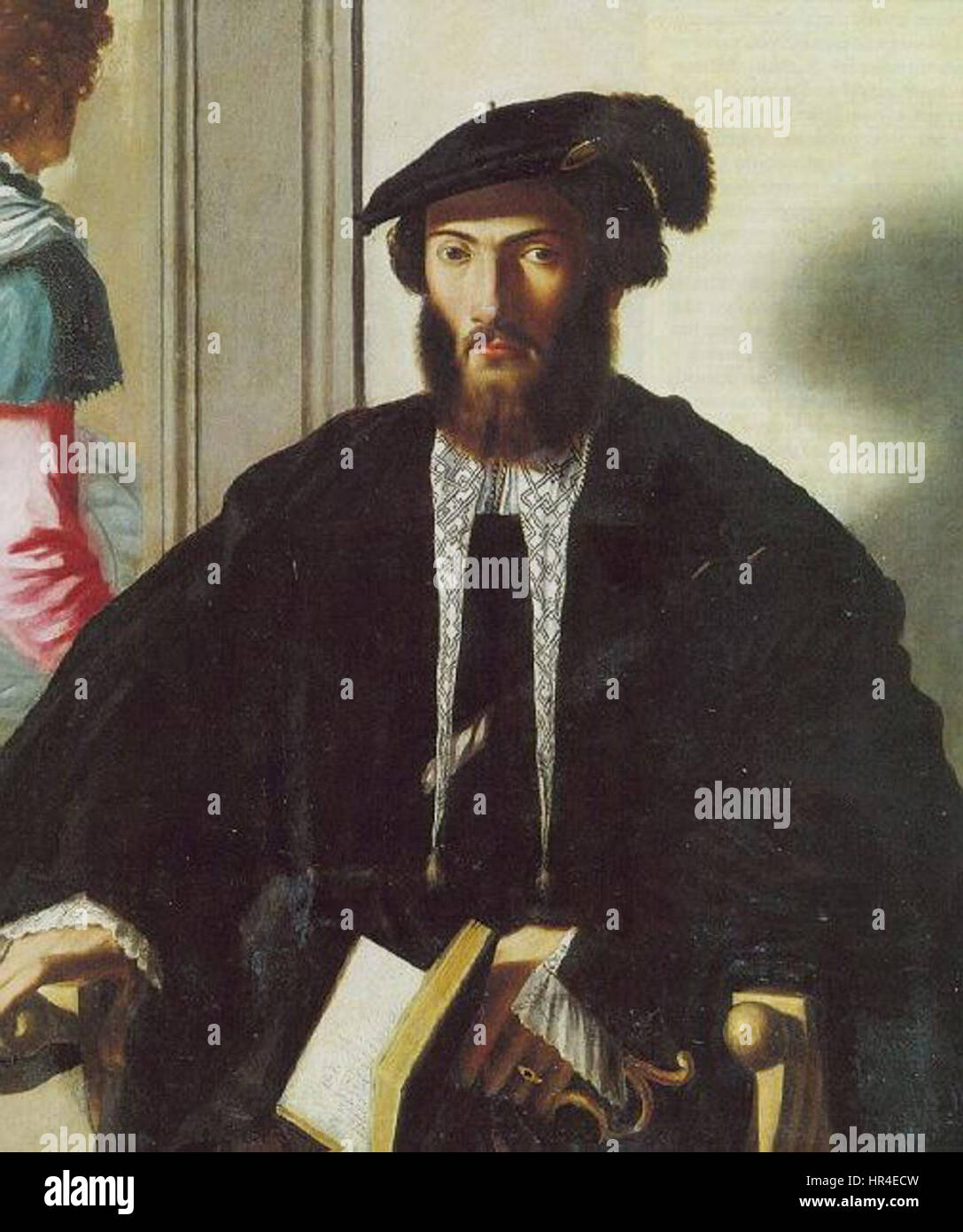 Un'opera di Parmigianino, che riflette il suo stile manierista con forme allungate e una rappresentazione aggraziata e quasi eterea della figura umana. Il pezzo mostra il suo approccio innovativo alla proporzione e alla composizione. Foto Stock