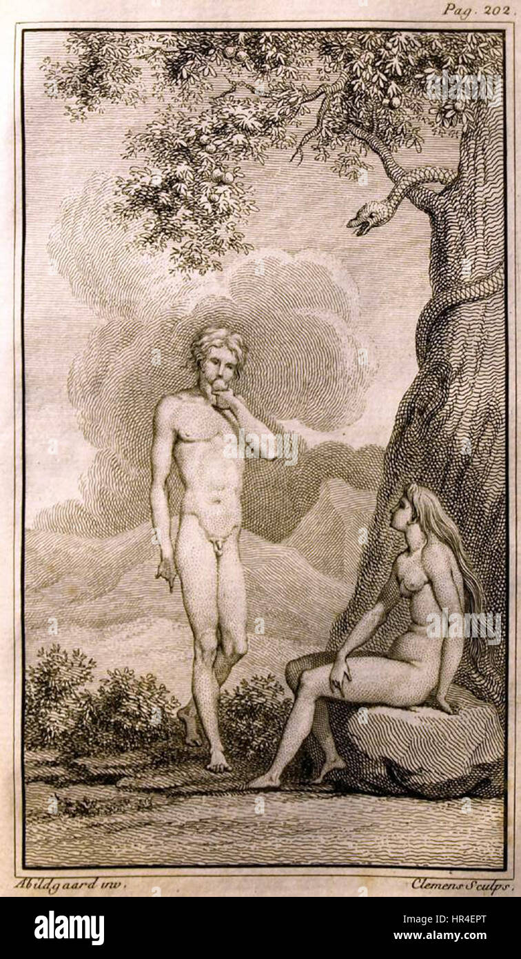 Nicolai Abildgaard - Adamo ed Eva - WGA00017 Foto Stock