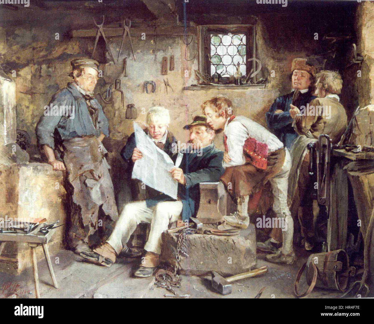 "Die Politiker" (i politici) di otto Piltz è un'opera d'arte a tema politico che raffigura varie figure coinvolte nella governance. La composizione si concentra sulle personalità e gli atteggiamenti dei politici, offrendo un commento sociale sul potere e sulla leadership. Foto Stock