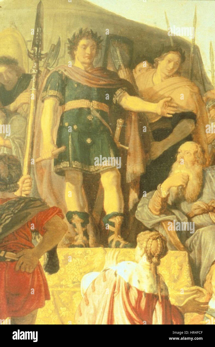 P. Lastman Coriolanus en de Romeinse afgezanten 1625 dettaglio Foto Stock