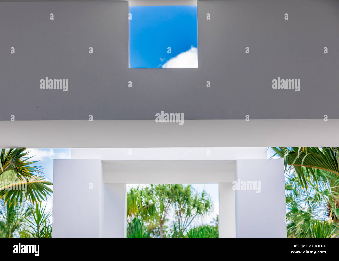 Dettagli architettonici immagine di un St Bart della villa Foto Stock