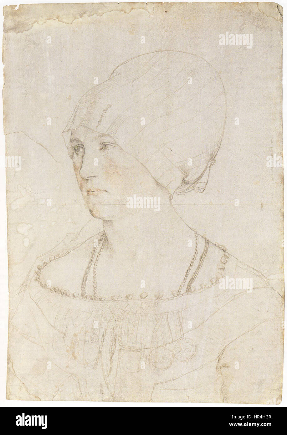 Ritratto di disegno Dorothea Meyer, da Hans Holbein il Giovane Foto Stock