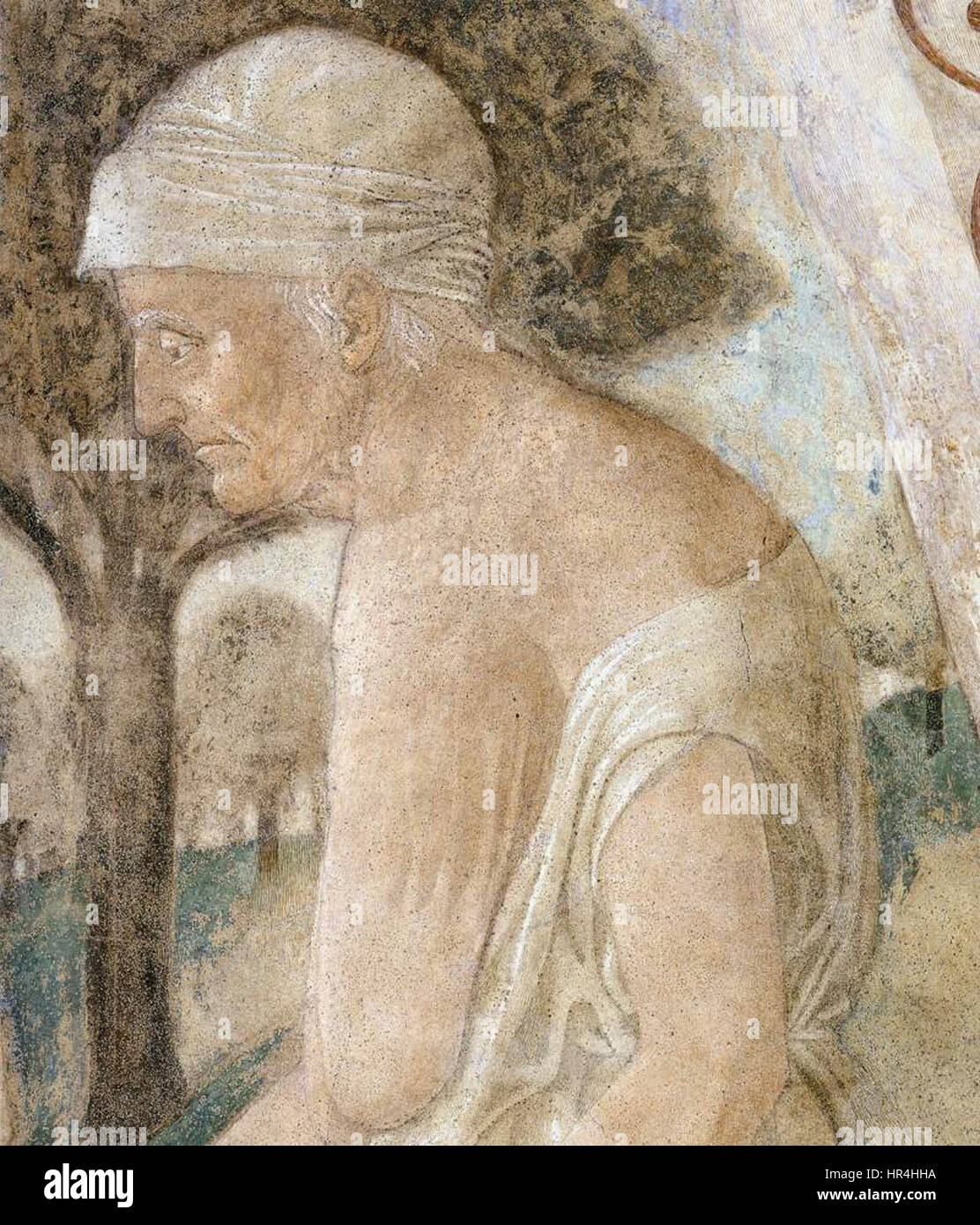 Piero della Francesca - 1. La morte di Adamo (dettaglio) - WGA17480 Foto Stock