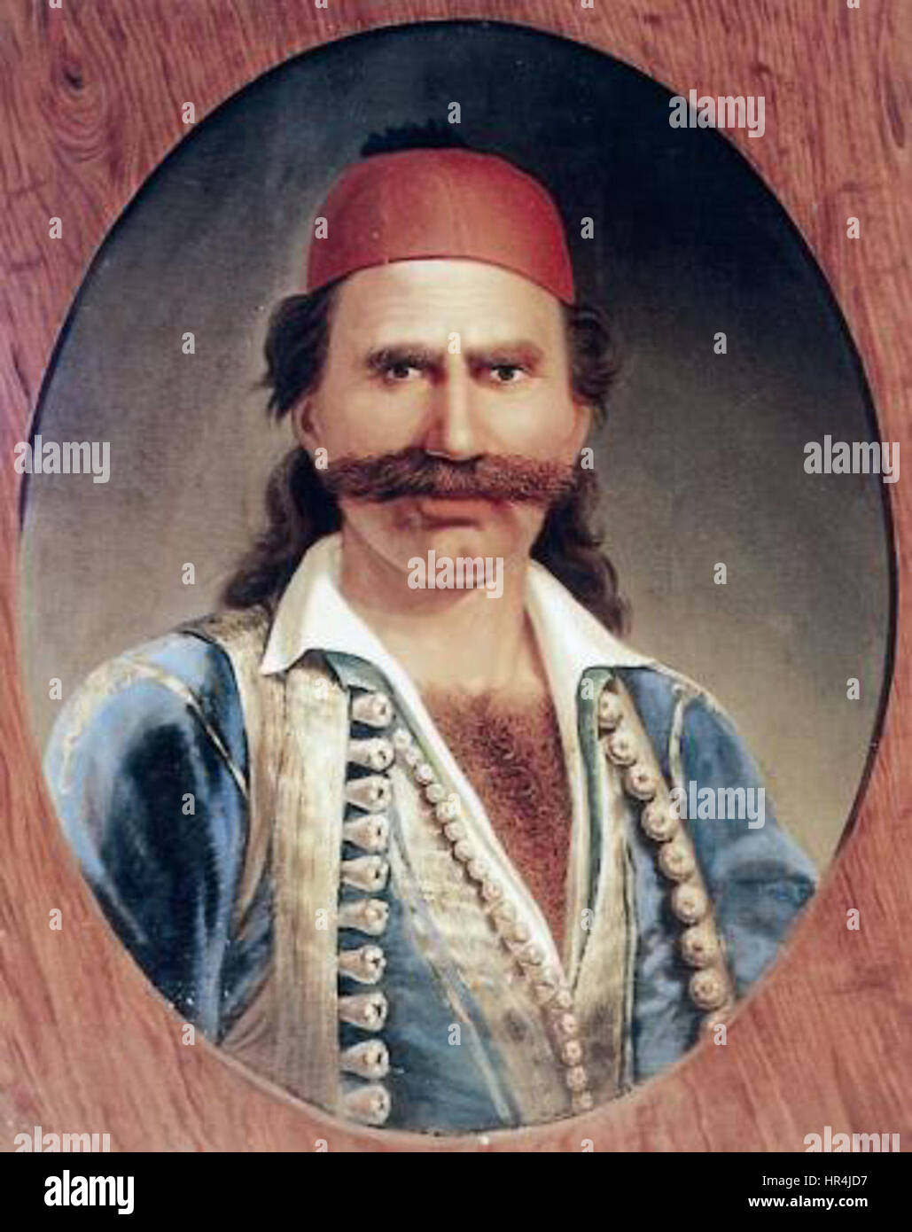 Odysseas Androutsos fu un eroe nazionale greco e leader rivoluzionario durante la guerra d'indipendenza greca. Conosciuto per il suo coraggio e la sua abilità strategica, Androutsos giocò un ruolo chiave nella liberazione della Grecia dal dominio ottomano. Foto Stock