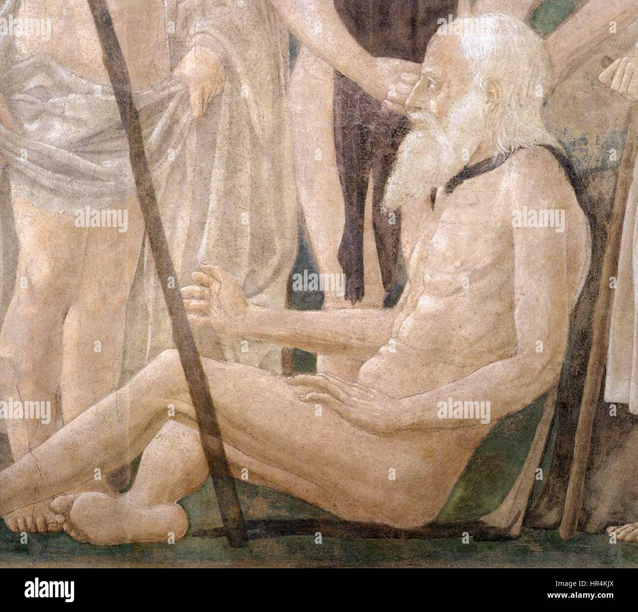 Piero della Francesca - 1. La morte di Adamo (dettaglio) - WGA17477 Foto Stock