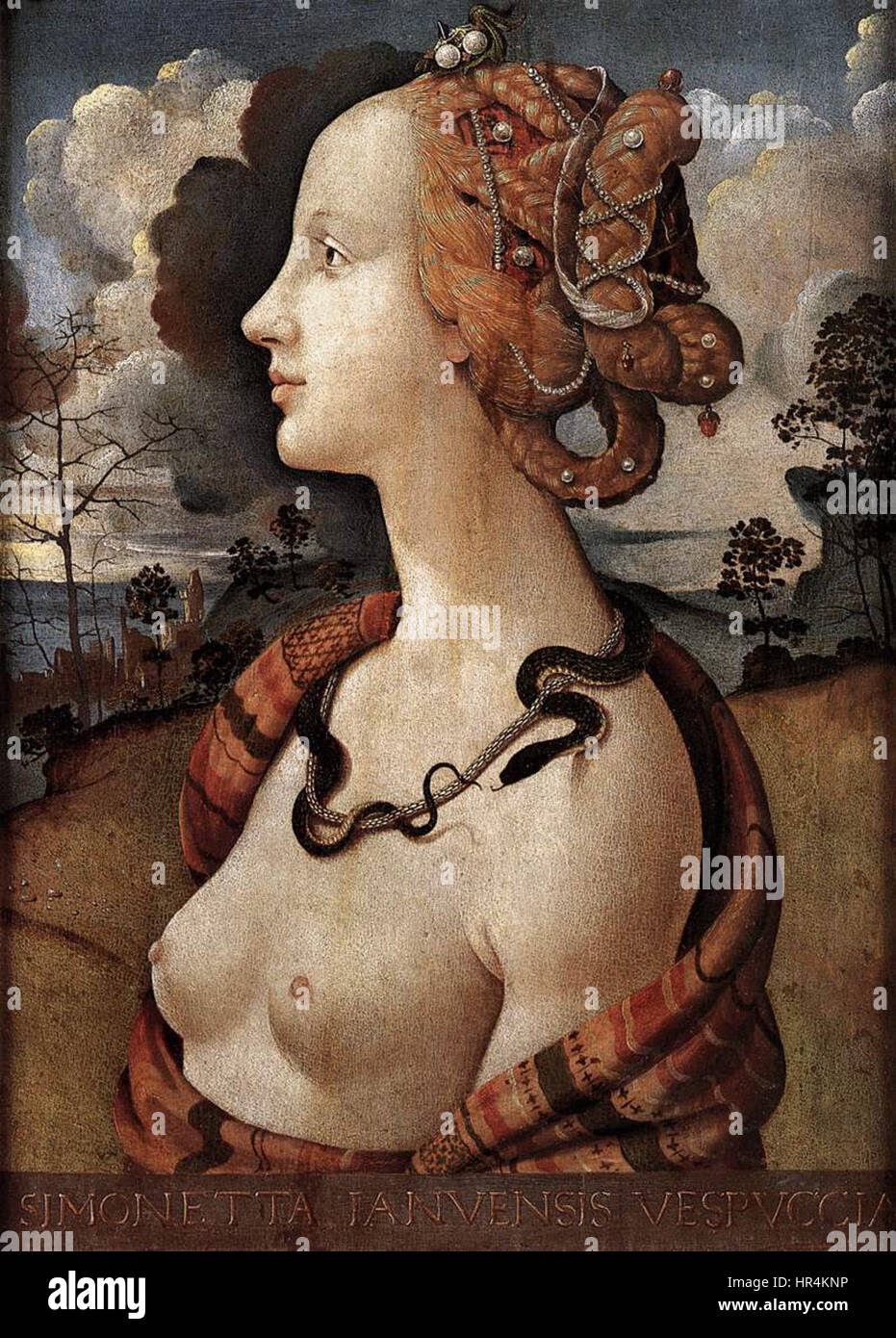 Piero di Cosimo - ritratto di Simonetta Vespucci - WGA17670 Foto Stock