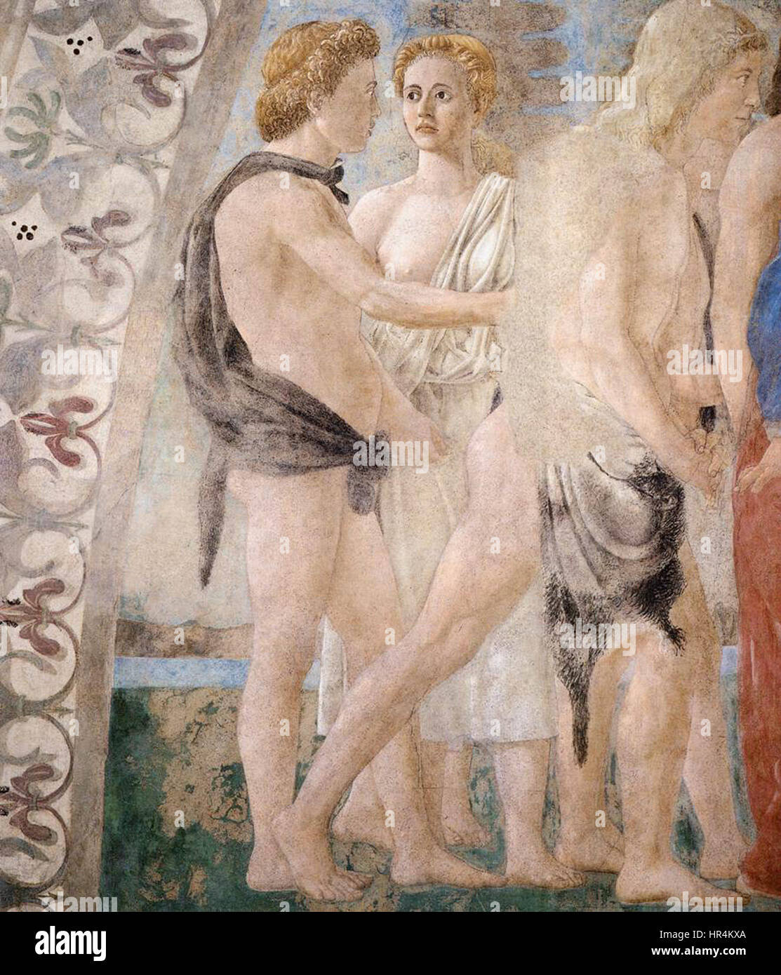 Piero della Francesca - 1. La morte di Adamo (dettaglio) - WGA17485 Foto Stock