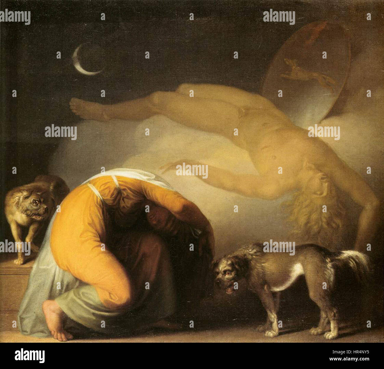 Nicolai Abildgaard - Culmin del fantasma appare a sua madre - WGA00016 Foto Stock