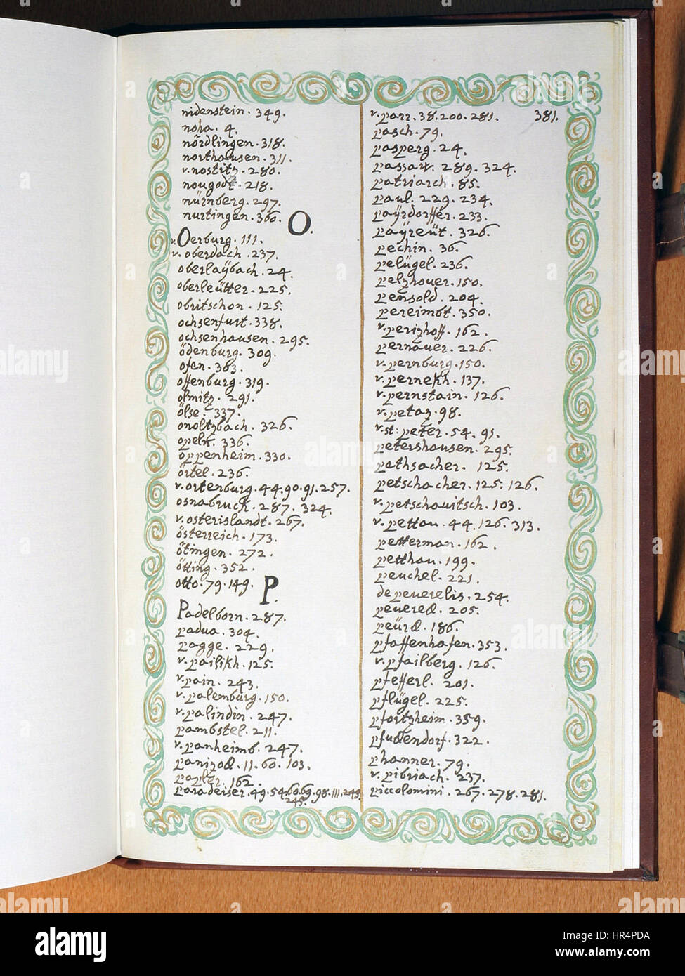 L'Opus insignium armorumque 381 è un'opera storica che raffigura armi e armature notevoli di un'epoca specifica, mostrando artigianato e elementi di design dell'epoca. Questa collezione è un prezioso riferimento per lo studio della storia delle armi e delle armature. Foto Stock