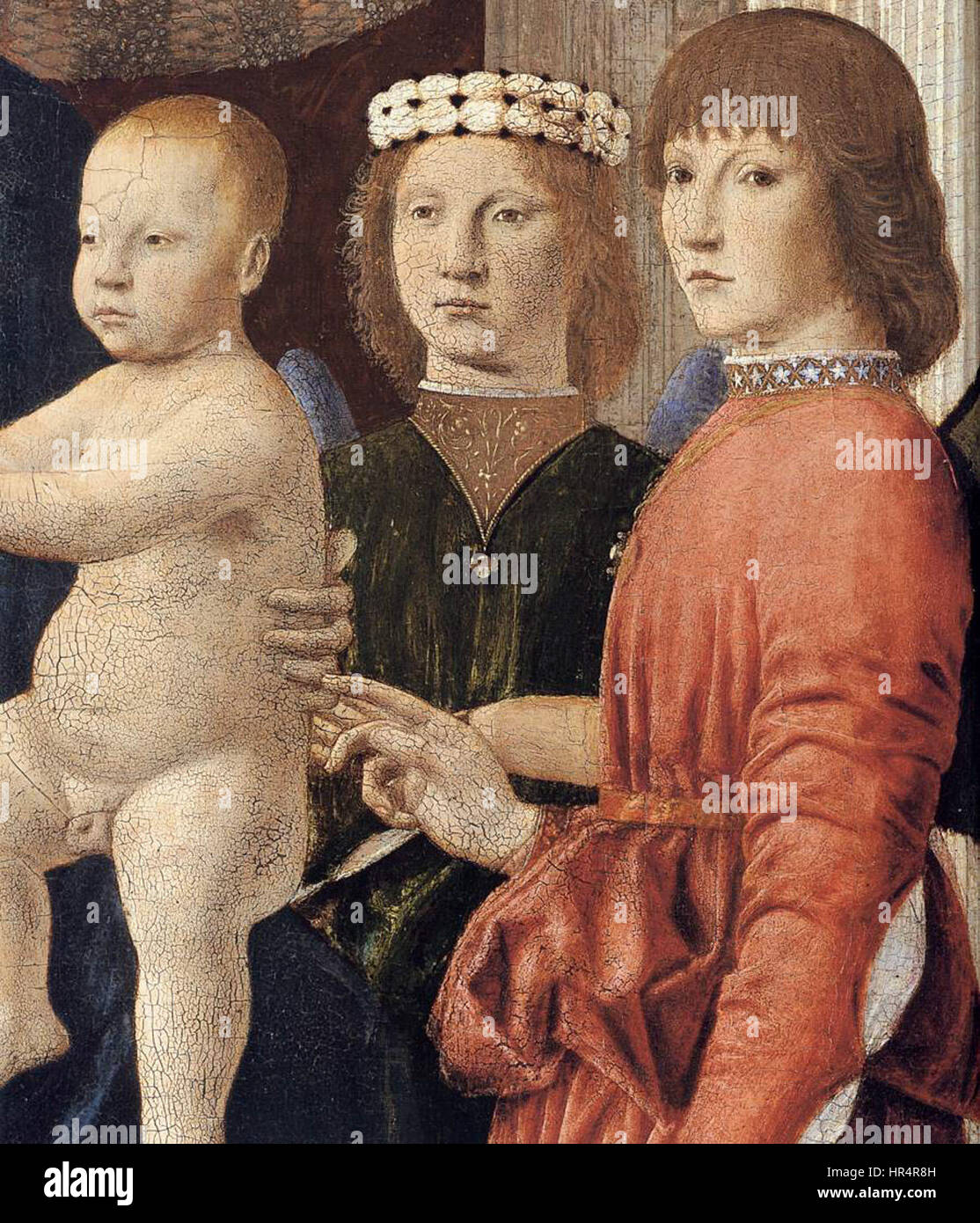 Piero della Francesca - Madonna e Bambino frequentato dagli angeli (dettaglio) - WGA17608 Foto Stock