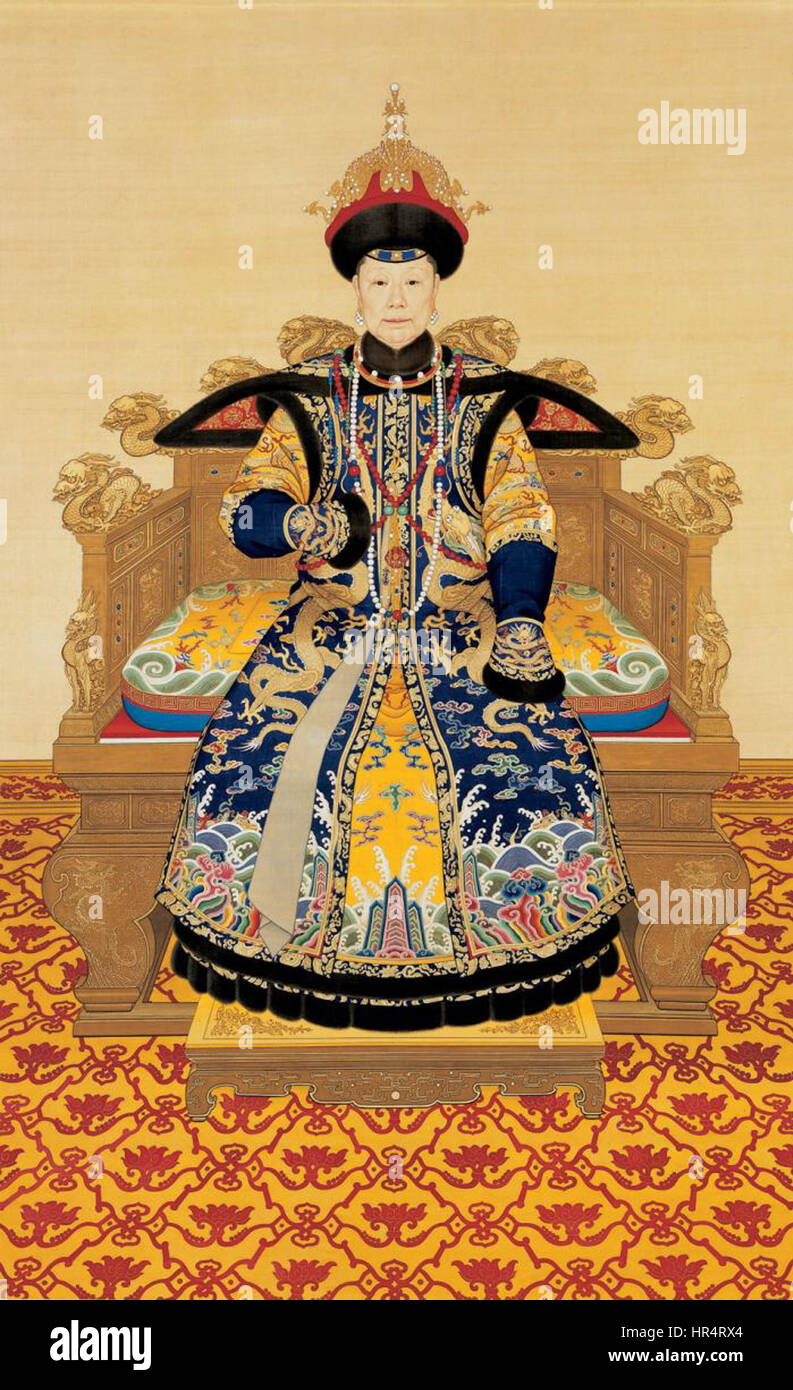 Ritratto del Xiaosheng Empress Dowager Foto Stock