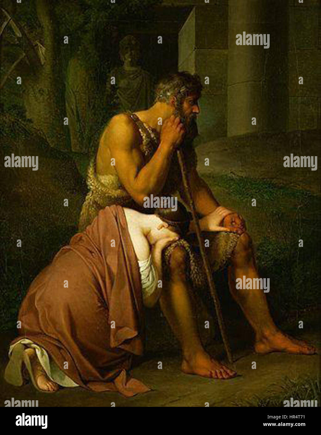 Edipo et Antigone, Johann Peter Krafft (1809) Foto Stock