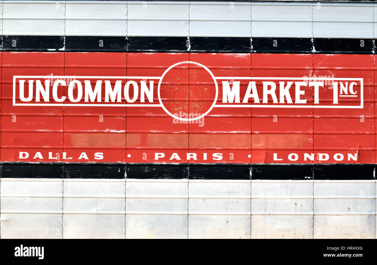 Close up di raro market store carrello Foto Stock