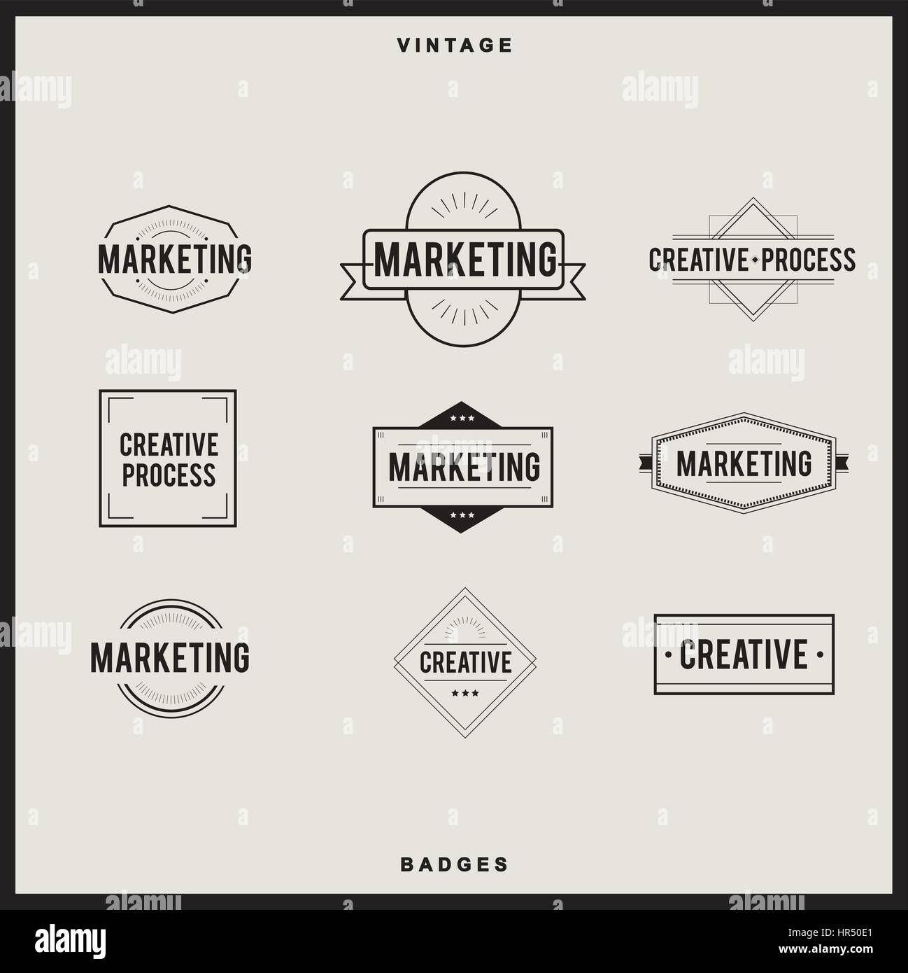 Icona set logo vettore collezione Illustrazione Vettoriale