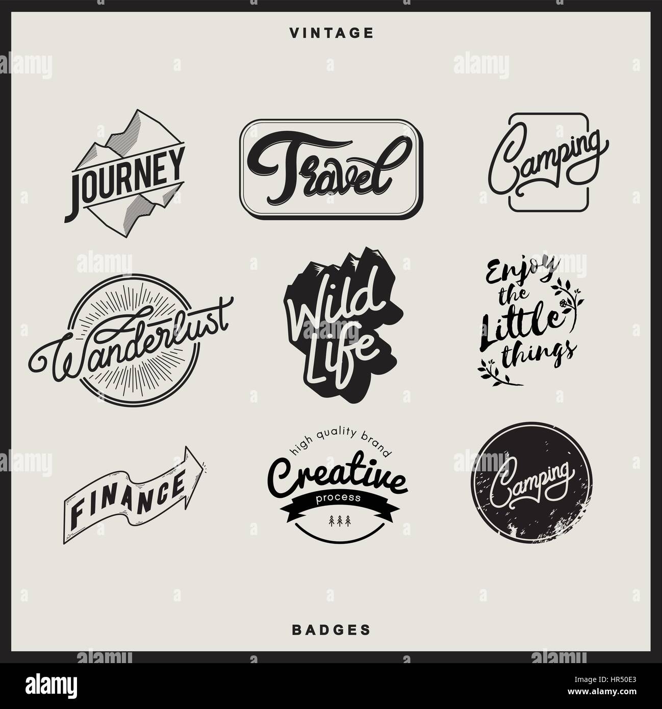 Icona set logo vettore collezione Illustrazione Vettoriale