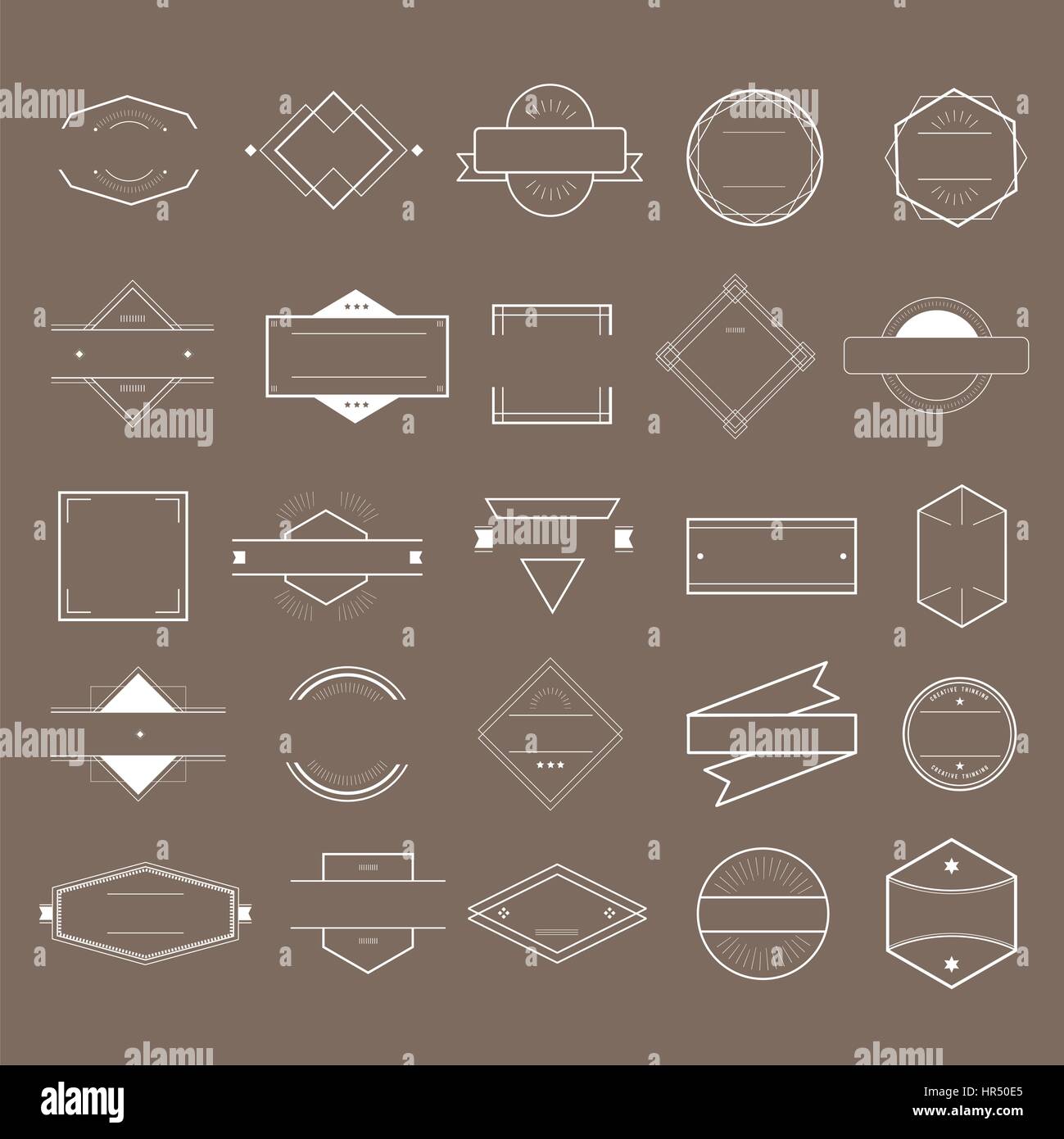 Icona set logo vettore collezione Illustrazione Vettoriale