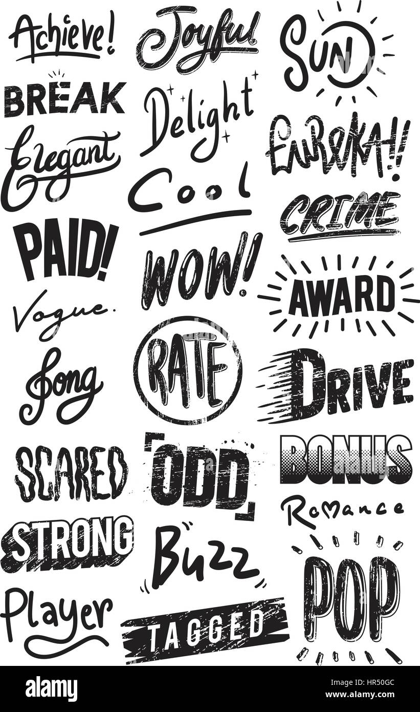 Illustrazione illustrazione tipografica concetto di stile Illustrazione Vettoriale